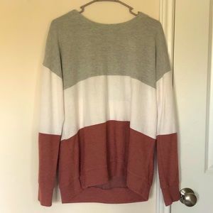 Tri-Color Sweater